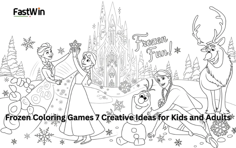 frozen coloring games